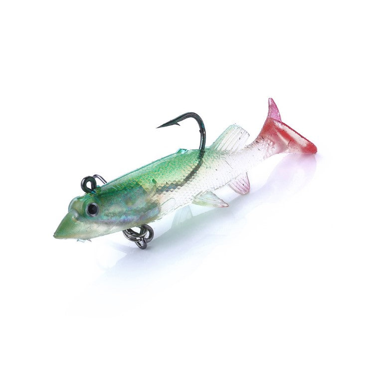 baby pike fishing lures RubberBaits 3.9" Rigged Baby Pike Soft Swimbait