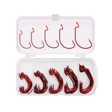 ProSeries High-Carbon Offset Hooks (Red) - Set of 50