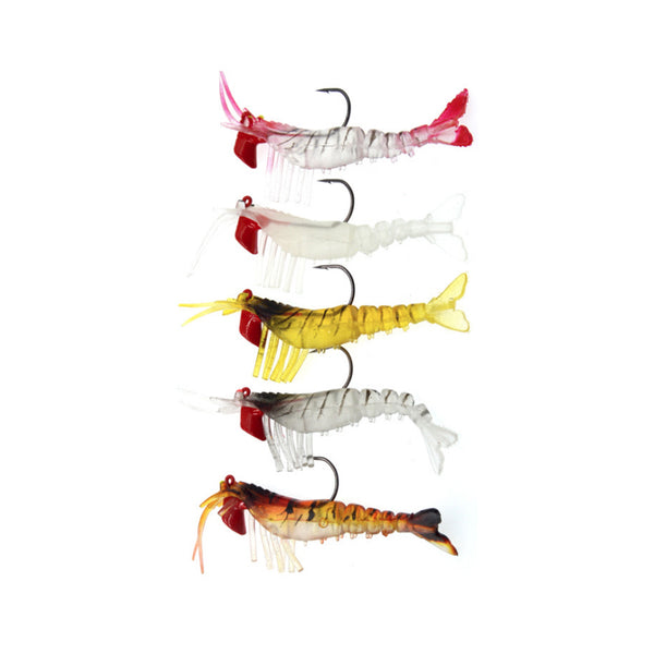 RubberBaits 3.9" Rigged Shrimp Soft Bait
