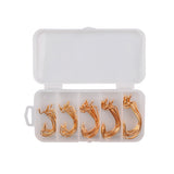 ProSeries High-Carbon Offset Hooks (Gold) - Set of 50