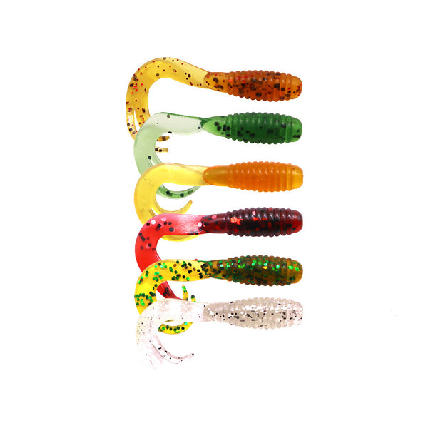  17Pcs Swimbait Lures Set Soft Artificial Fishing Lures  Swimbaits Tail Grub Lures Worm Moggot Grub Lures Baits 2.36 Inch : Sports &  Outdoors