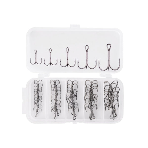 ProSeries High-Carbon Treble Hooks - Set of 50