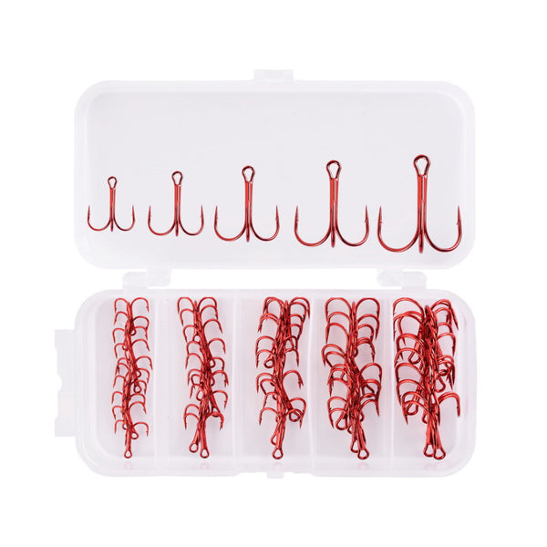 ProSeries High-Carbon Treble Hooks - Set of 50