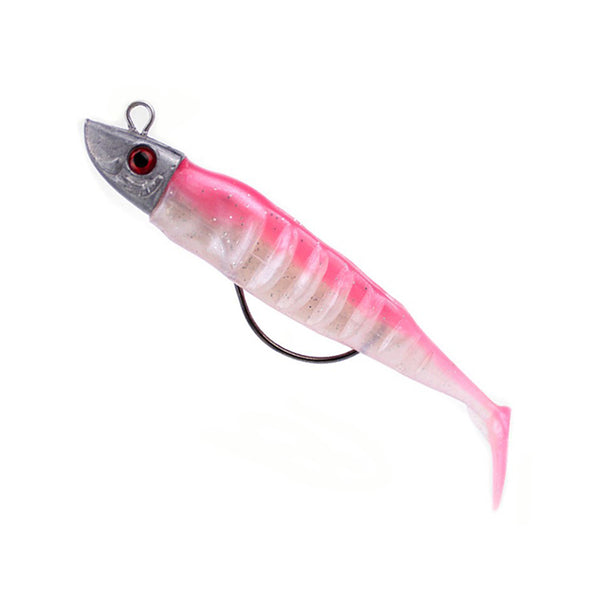 RubberBaits 3.9" - 5.1" Rigged Minnow Soft Swimbait