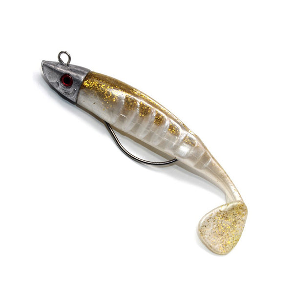 RubberBaits 3.9" - 5.1" Rigged Minnow Soft Swimbait