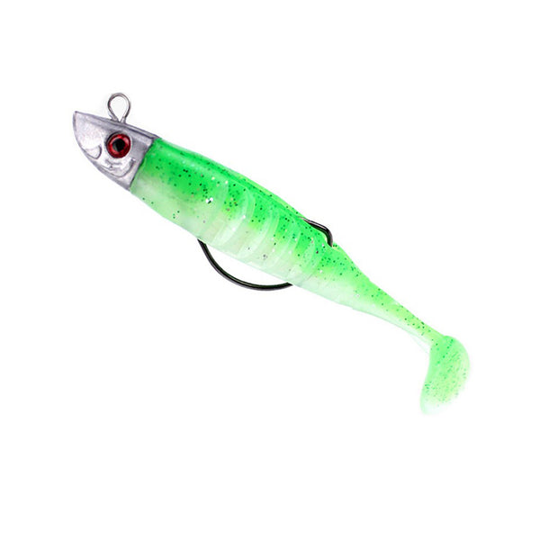 RubberBaits 3.9" - 5.1" Rigged Minnow Soft Swimbait