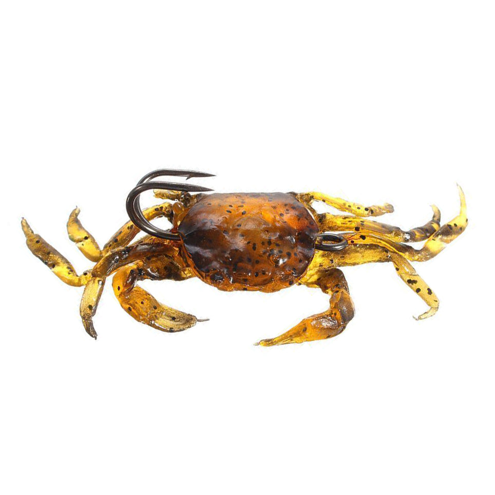 crab lures fishing saltwater RubberBaits 3.9" Rigged Crab Soft Bait